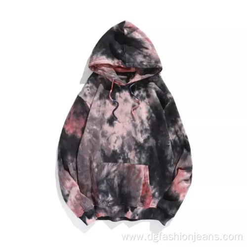 Sweatwear Tye Dye Mens Cotton Pullover Hoodie